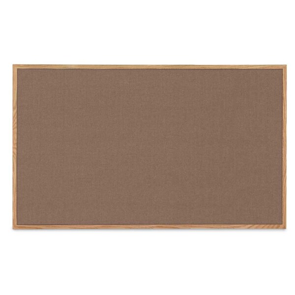 Combo Board, 36"x24", Satin Frame/White Porcelain & Rubber